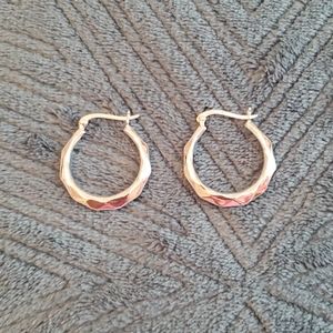 Sterling silver hoop earrings